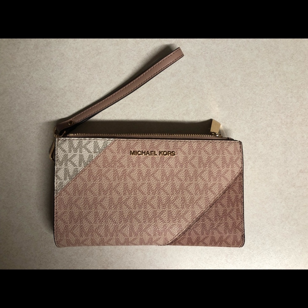 Michael Kors double zip wristlet